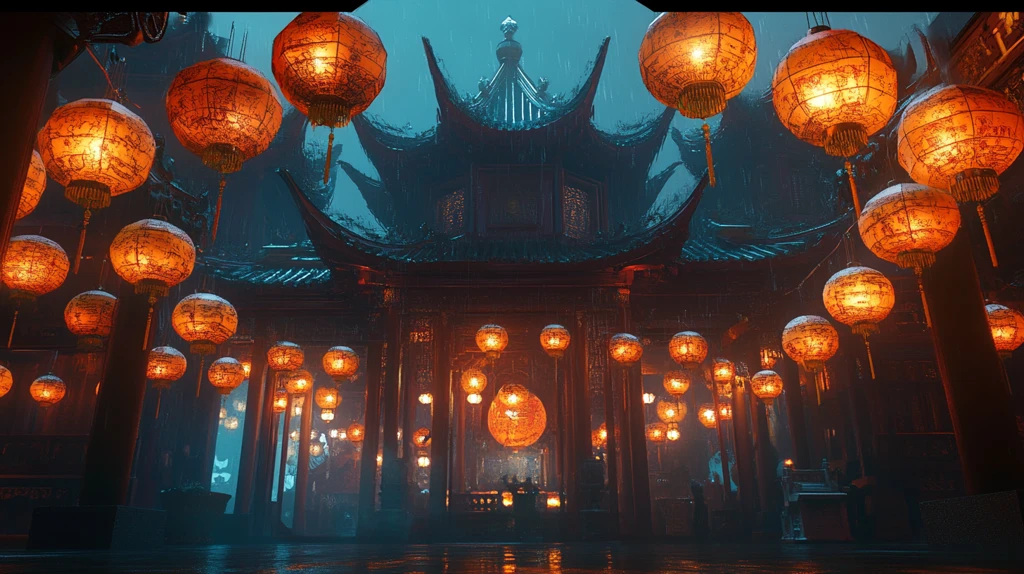 宫殿楼阁仙境仙人大殿