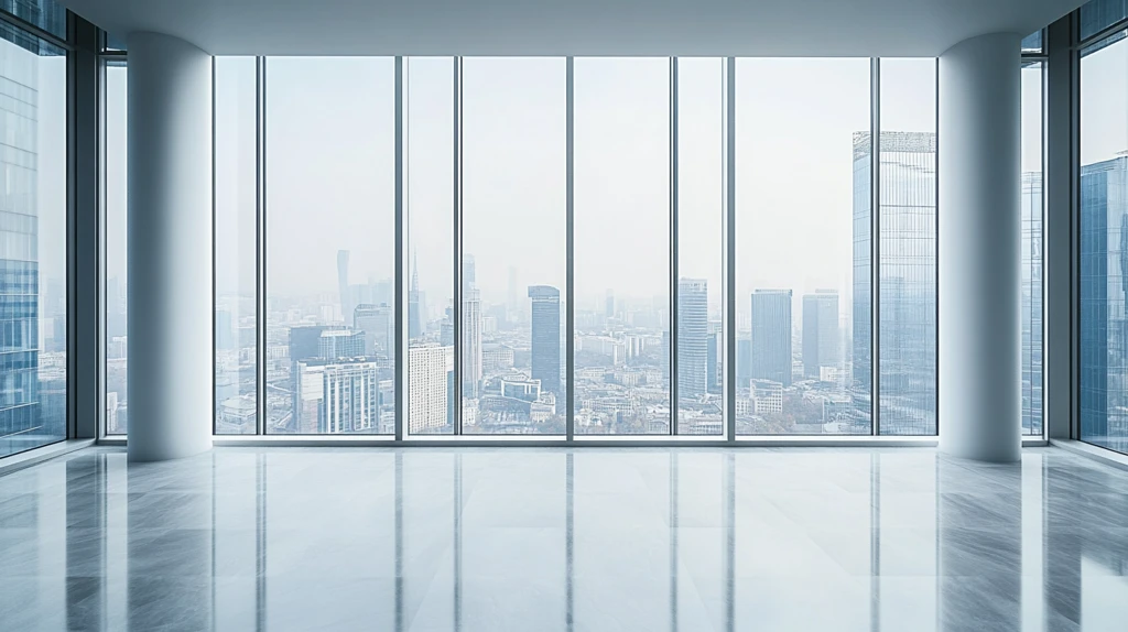 现代建筑落地窗
