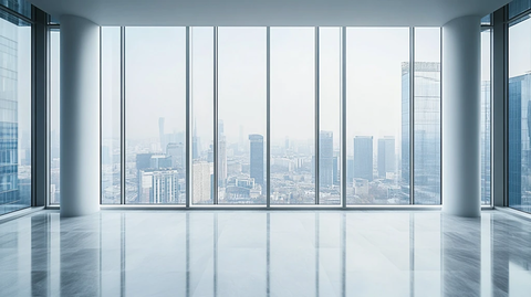 现代建筑落地窗