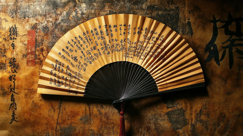 书法手工艺品扇