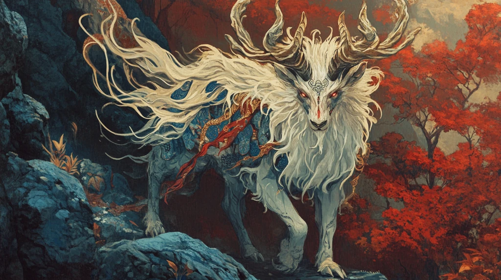 山海经异兽鹿蜀