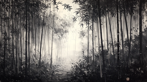 竹林意境图