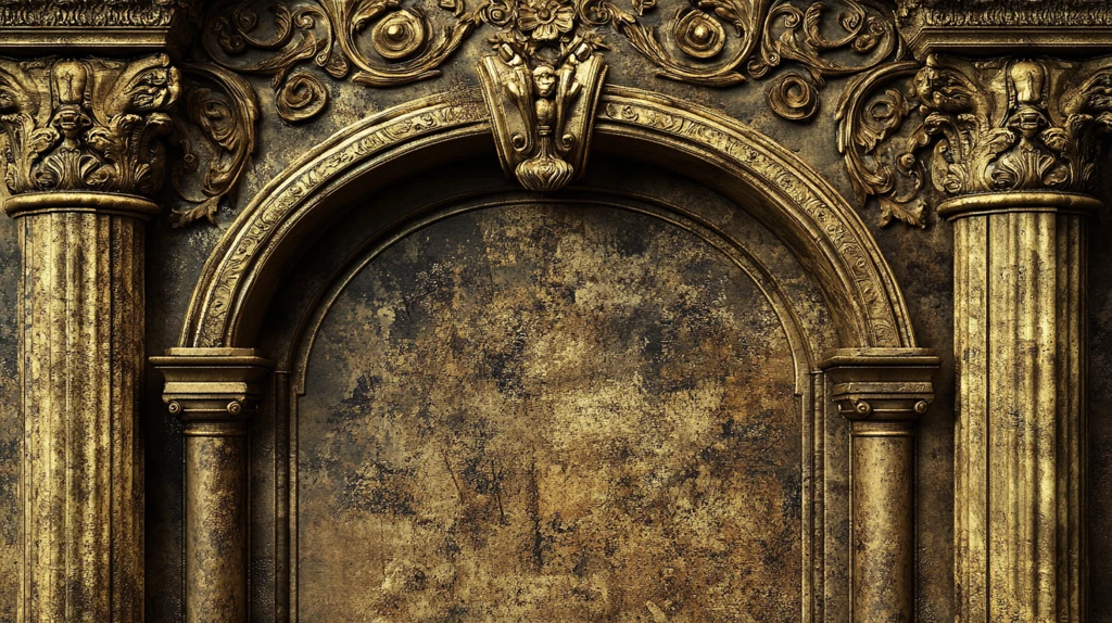 欧式罗马拱门背景