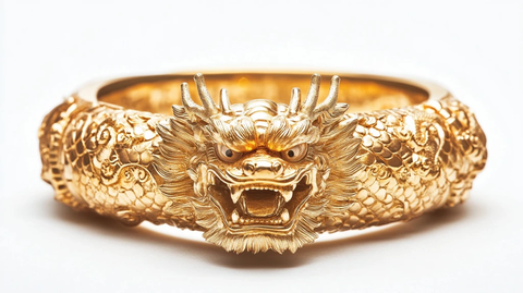 四龙金镯