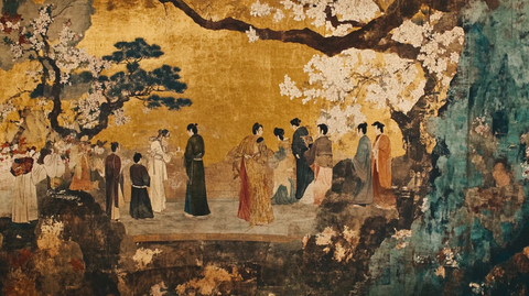 东都新吉原全盛樱图