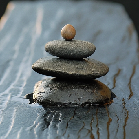 禅意石头摆件