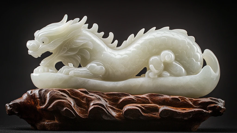 画龙点睛牙雕摆件