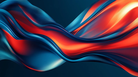 简约大气红色蓝色