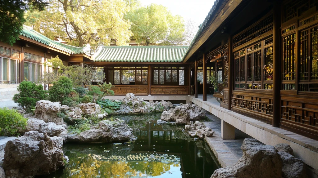 秋天的香山涵碧斋