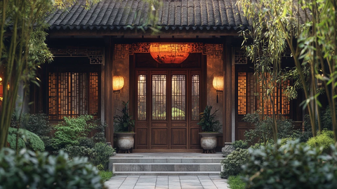 中式园林门口