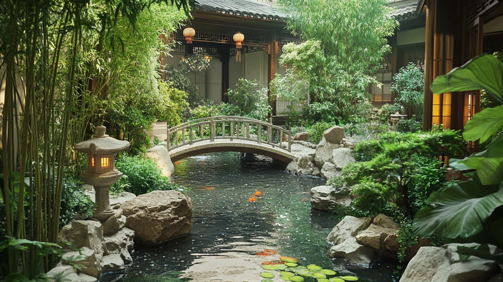亲水中式庭院
