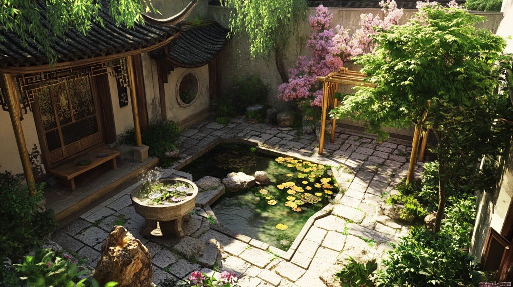 高清庭院效果图