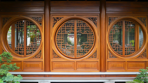 中式园林隔断窗户