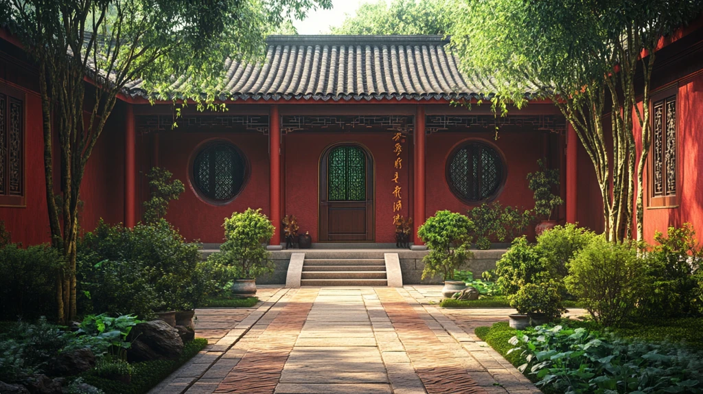 佛院佛堂庭院院落