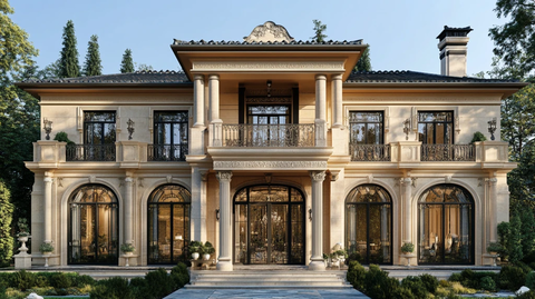 别墅装修外立面效果图