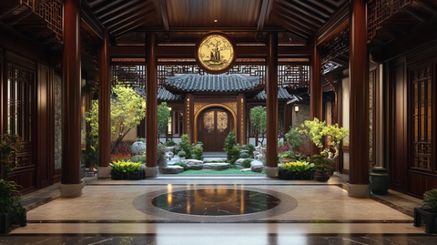 传统庭院门厅