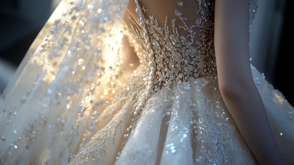 水钻婚纱