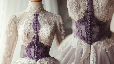 紫色婚纱