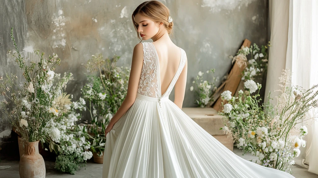 露背婚纱