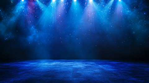 深蓝舞台背景