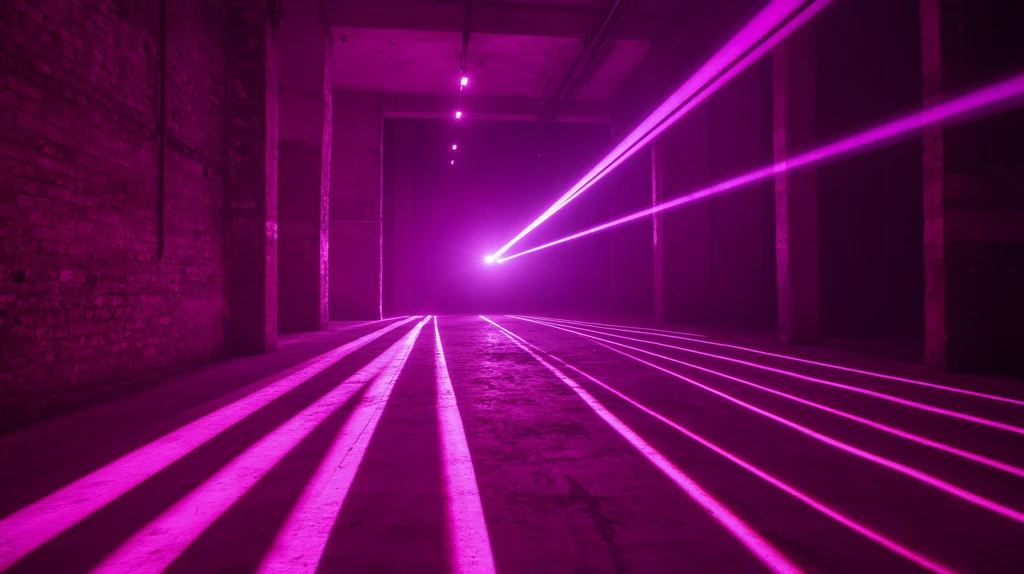 紫色灯光走廊