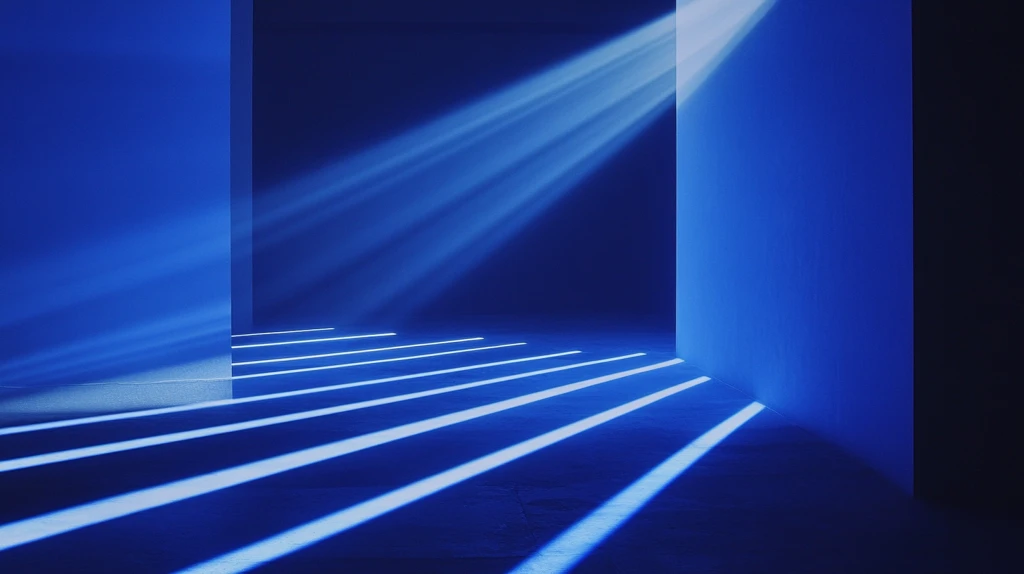 蓝色光影艺术