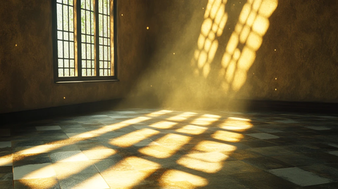 黄色室内暖光太阳光