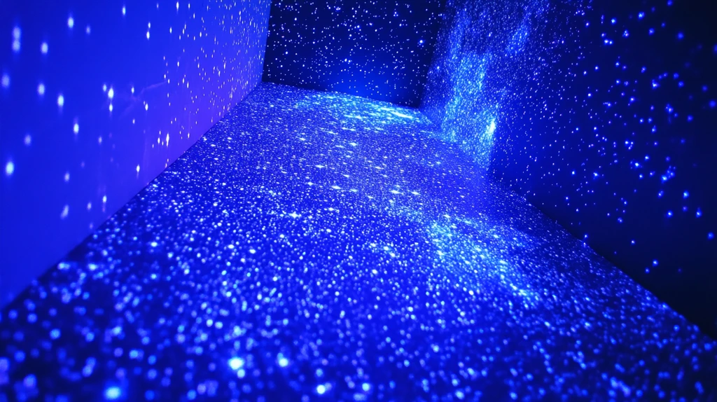 星光闪烁蓝紫光