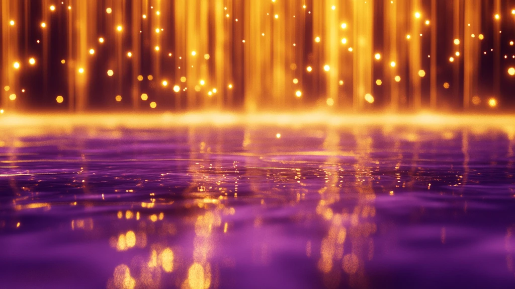霓虹灯水面倒影