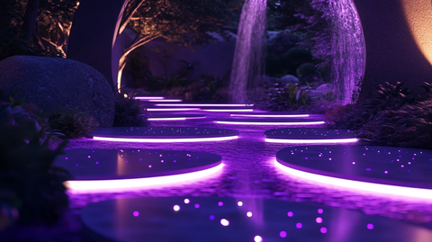 紫色森林主题场景