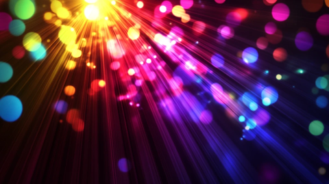 色彩斑斓梦幻灯光