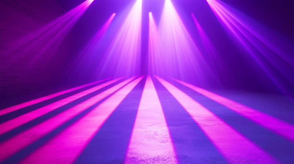 紫色舞台灯光背景图