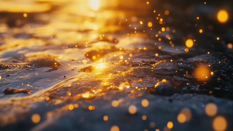 金色光斑背景唯美浪漫