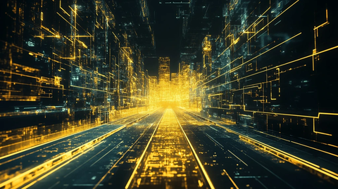 金色无限科技背景