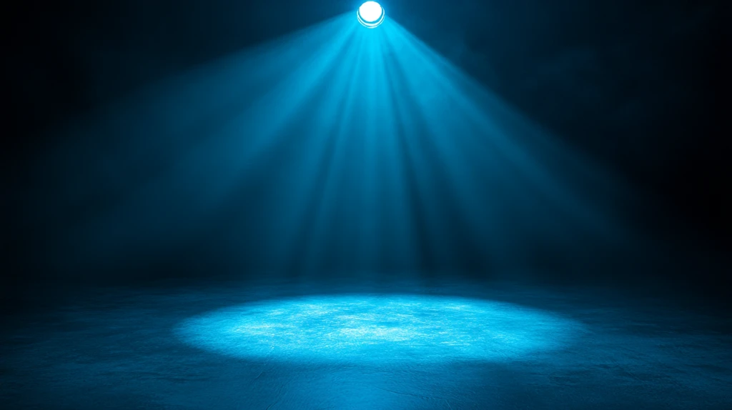 蓝色舞台灯光