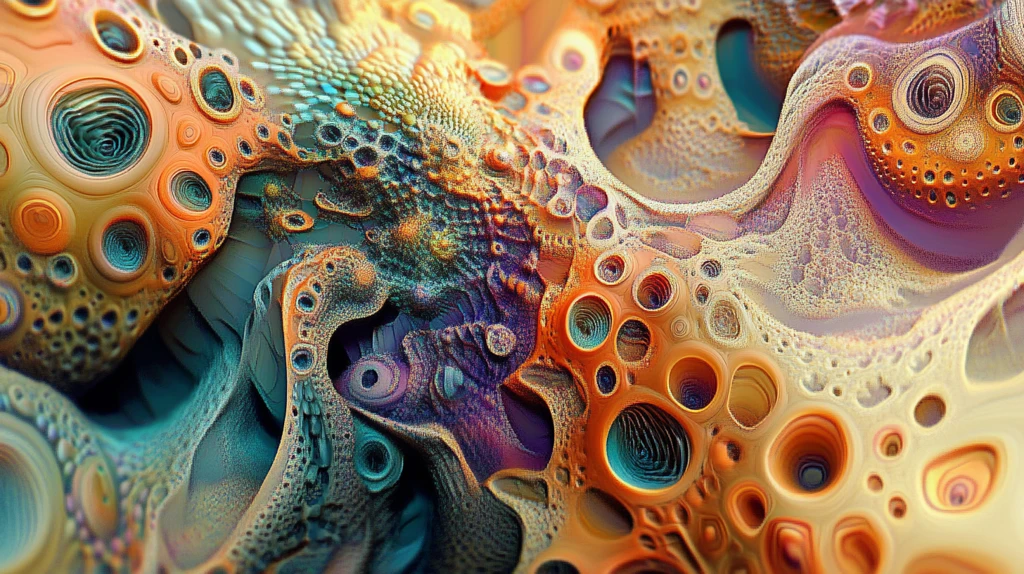 抽象连续凹凸肌理