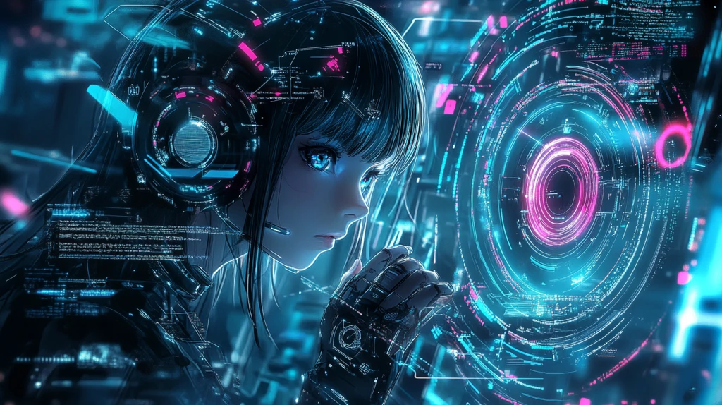 科技感人物界面