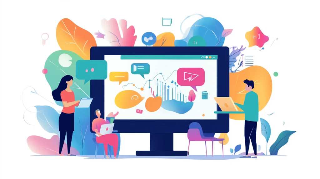 互联网数据插画