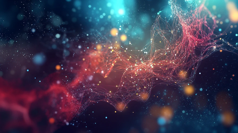 红蓝炫酷科技背景