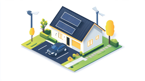 千家万户服务插画