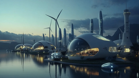 迪拜市悬浮岛设计