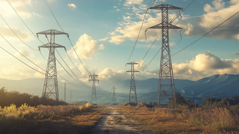 供电题材背景素材