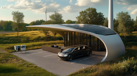 绿色能源停车棚