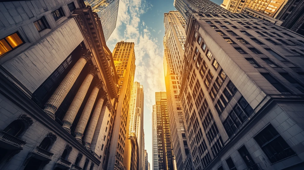 都市高楼暖色调