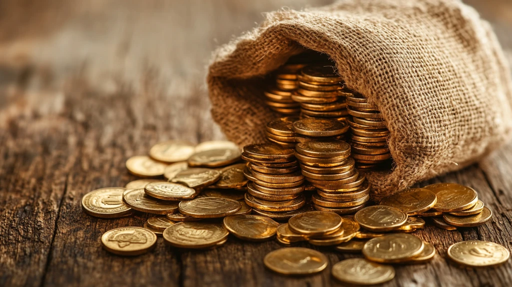 金色钱币金钱多多