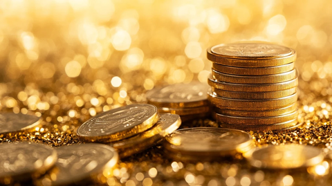 金色钱币金钱多多
