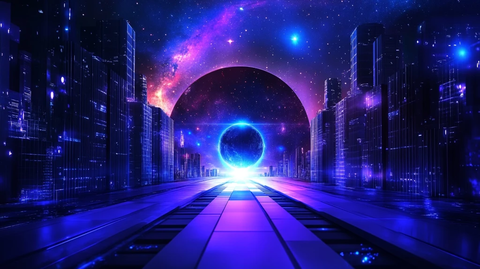 元宇宙科技背景素材