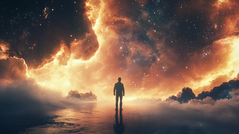 星辰大海男孩背影