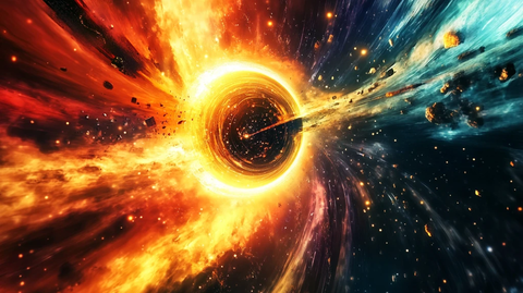 宇宙黑洞背景海报