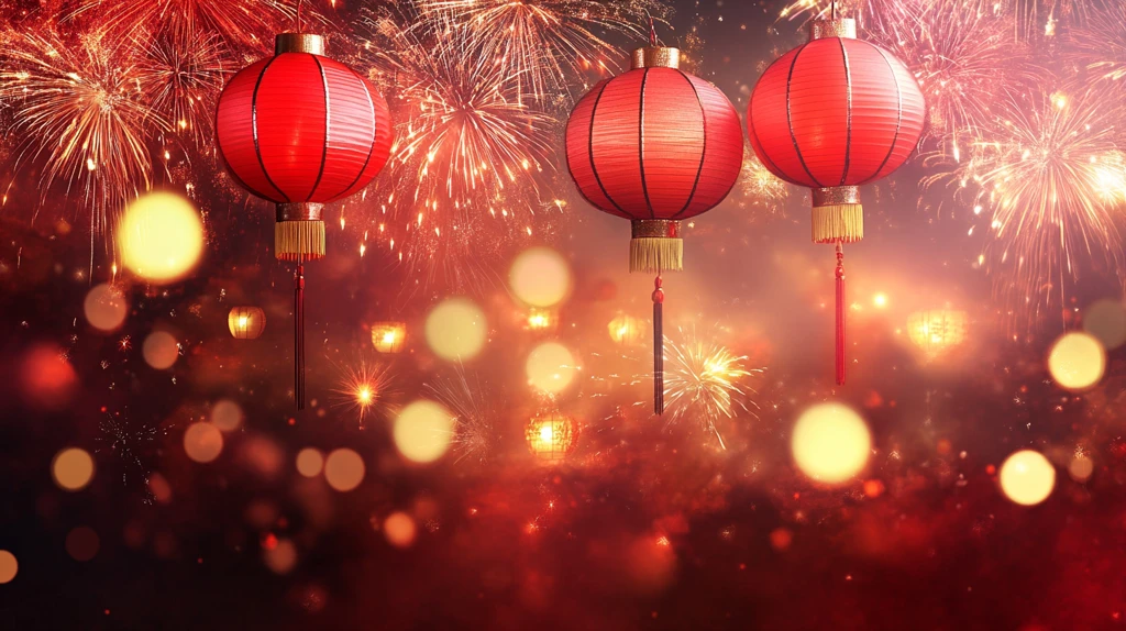 喜庆灯笼烟花